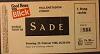 Sade, 23 February 1986, Promise Tour, Hallenstadion, Zurich, Switzerland, Ticket, Switzerland